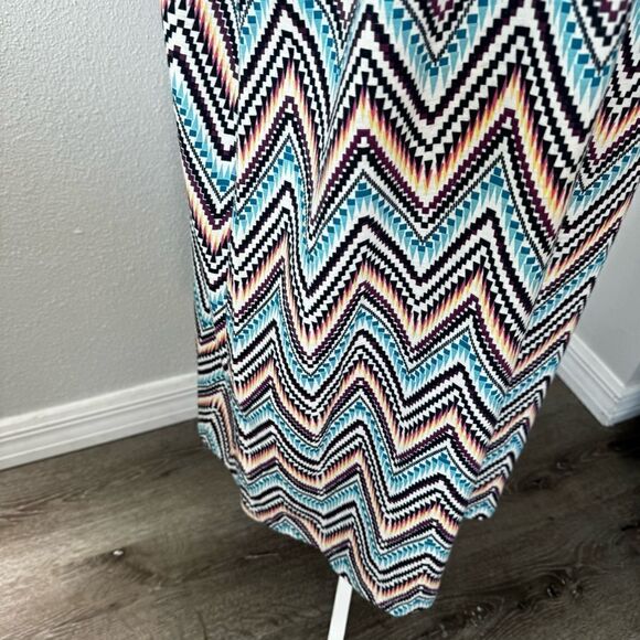 Jaclyn Smith Pullover Dress Zig Zag Colorful SZ XL - Picture 8 of 15